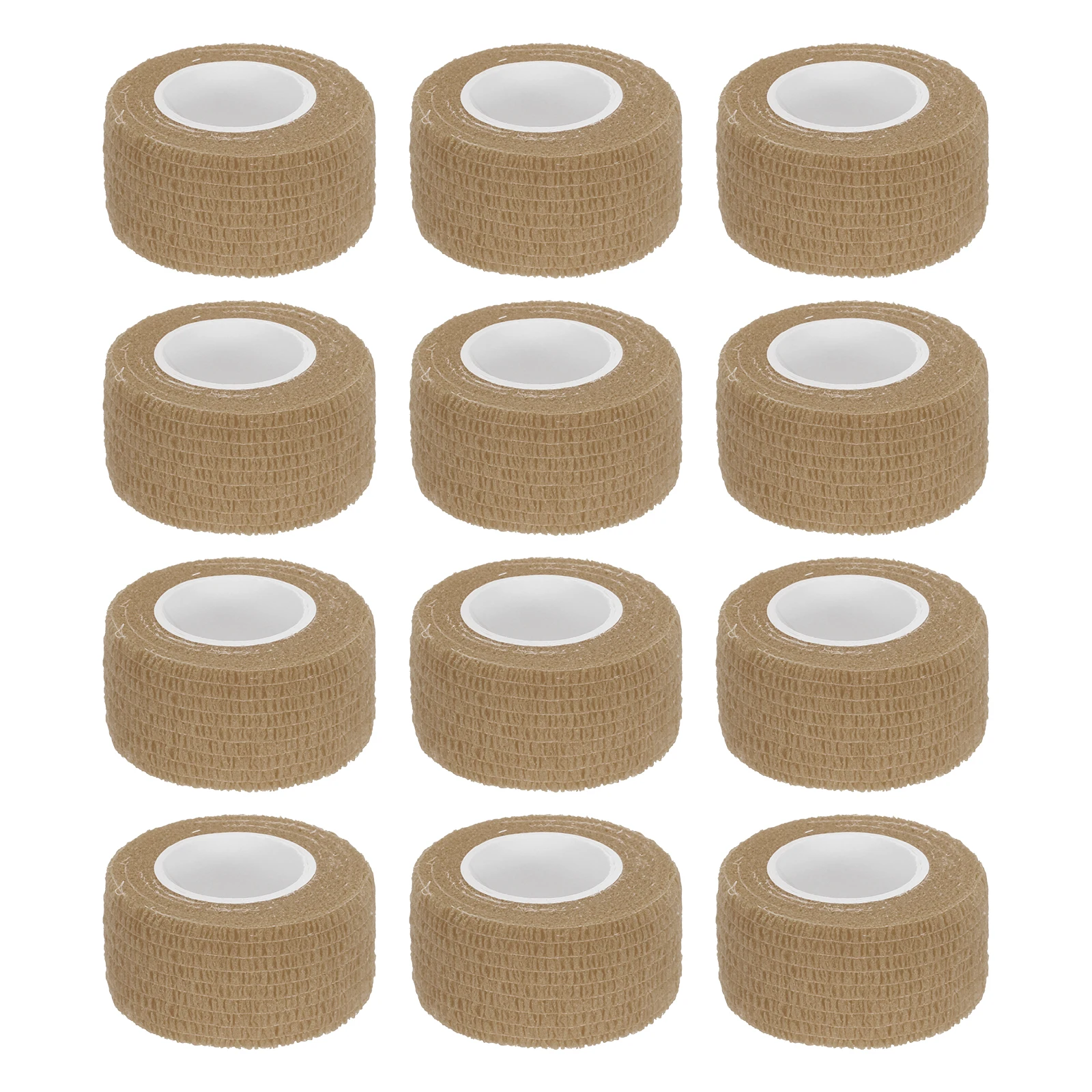 12 Roll Elastic Cohesive Bandage Wrap 1 Inch x 5 Yds Breathable Self Adhesive Athletic Tape Roll for Sports Wrist Ankle Support