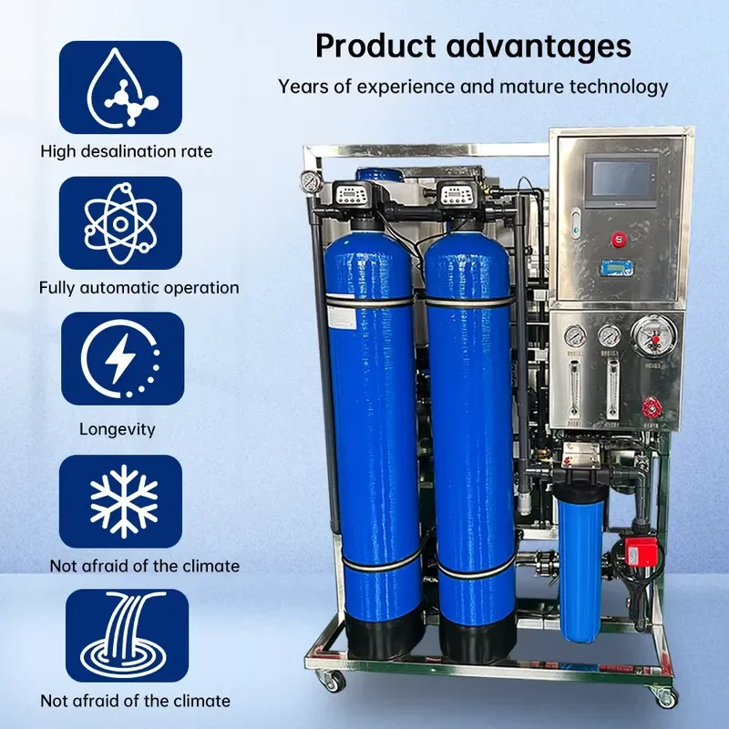 500-liter/h Seawater Desalination Technology's RO Systems Include Wheeled Mobile Seawater Filtration Reverse Osmosis Systems