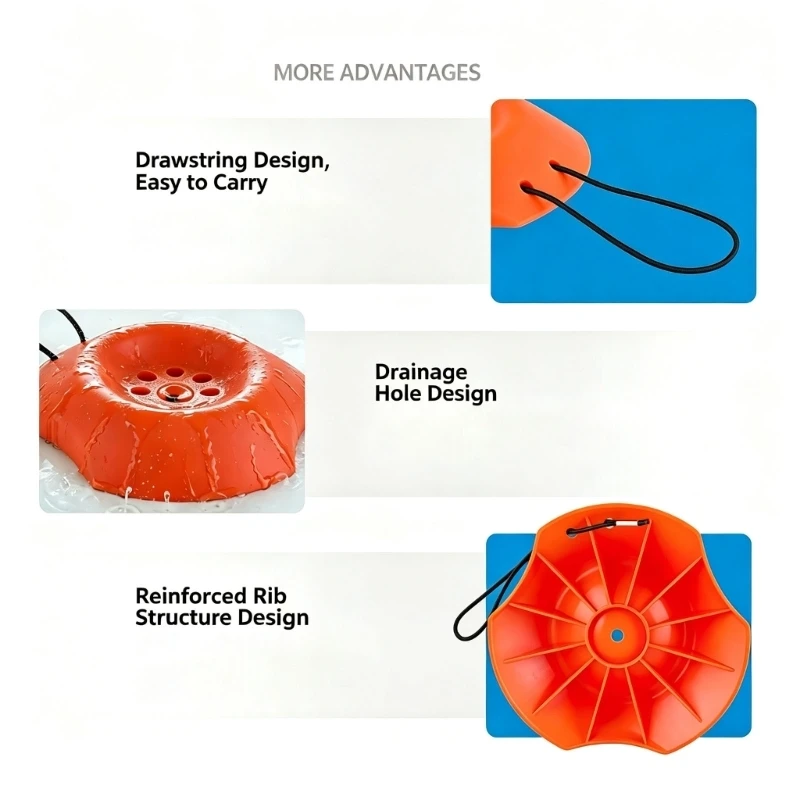 A2UC Trailer Tongue Wheel Rest Stabilizer with Curved Center and Plastic Base