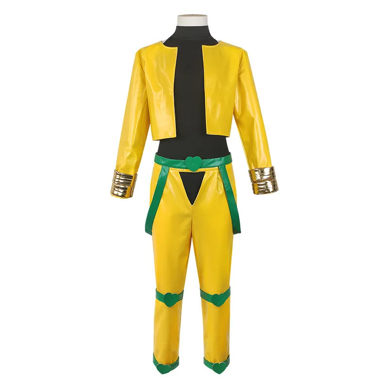 Disfraz de JOJO's Bizarre Adventure, traje amarillo de Brando, uniforme de personaje, disfraz de Anime