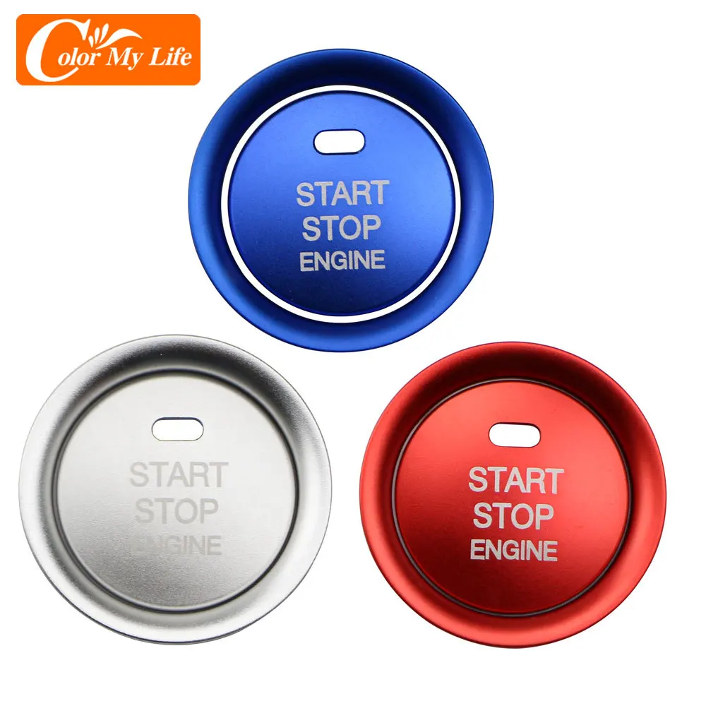 غطاء حلقة مفاتيح من سبائك الألومنيوم لإيقاف المحرك ، ملصقات سيارة لمازدا 2 3 بدء الاشتعال من من من من سبائك الألومنيوم