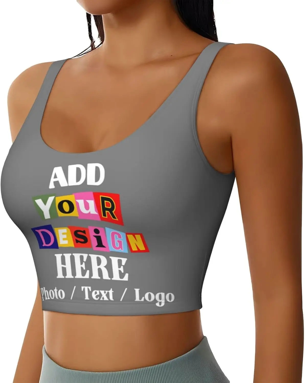 Custom Sports Bras for Women, Personalized Sports Bras, Custom Yoga Top, Personalized Gifts for Sports Athletic Running Hiking