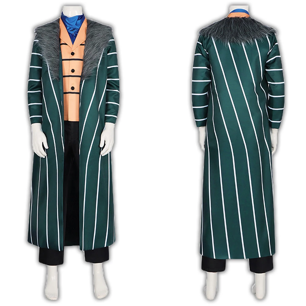 

Anime Cos Piece Sir Crocodile Cosplay Costume Outfits Fantasy Coat Vest Pants For Adult Men Halloween Carnival Suit Accessories