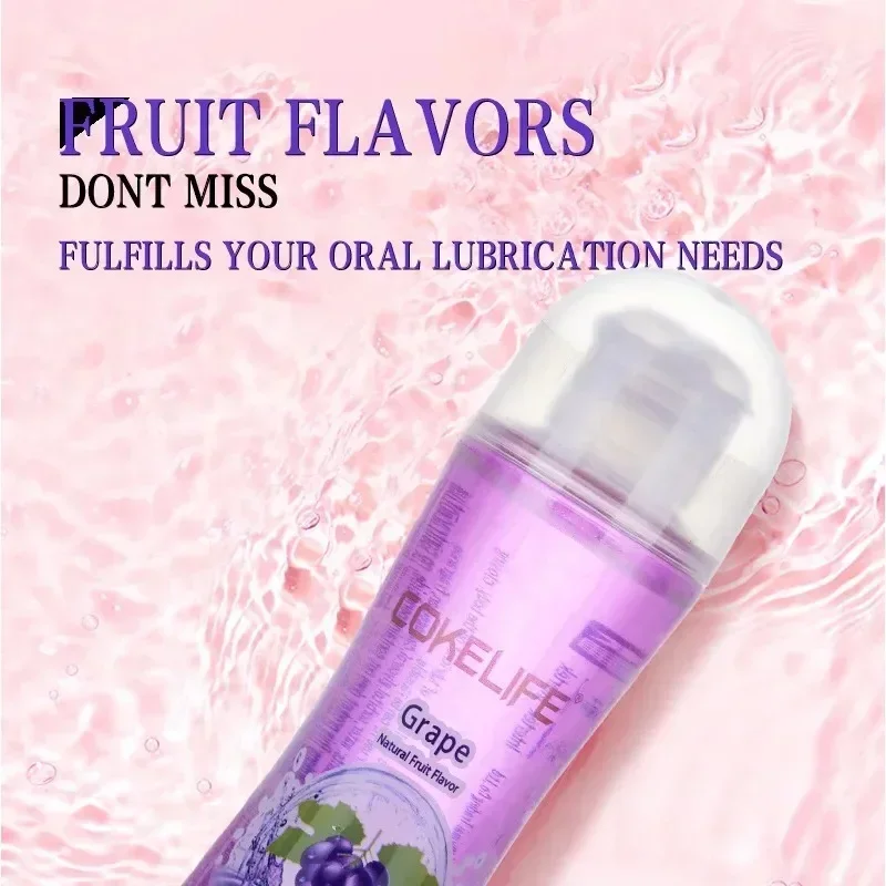 100ml Fruit Flavored Water-Soluble Lubricant for Adult Sexy Products Oral and Anal Sex Lubricant Clean and Hygienic