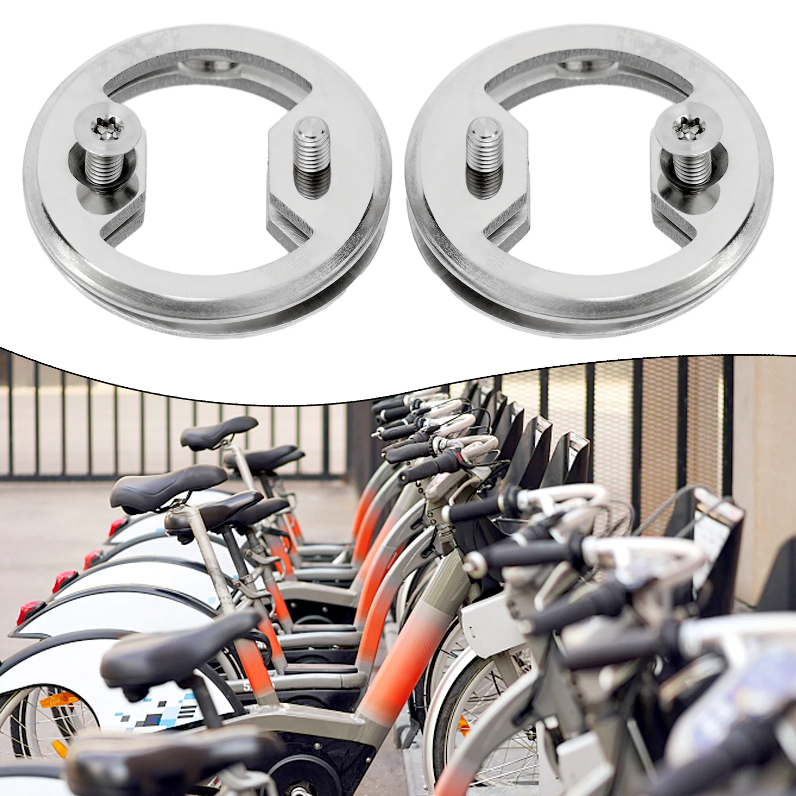 Pedal Plate Bow for Wahoo KICKR and For SpeedPlay Bicycle Pedals TC4 Alloy 3cm 15g Silver Cycling Mounting Accessory - view 2