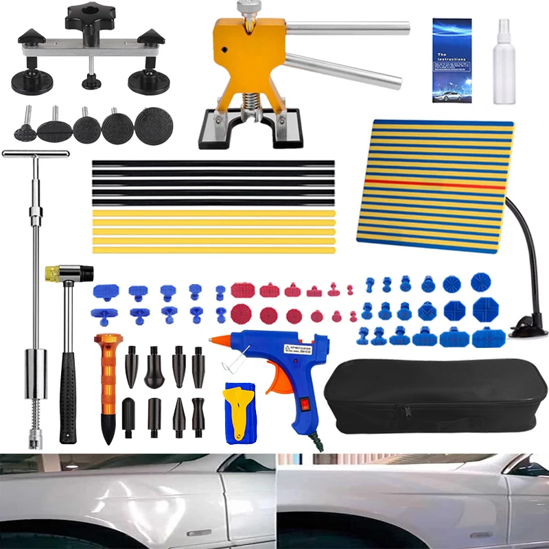 Besper Car Paintless Dent Repair Tools Kit Professional Dent Remover tools Auto Dent Repair Puller Dint Hail Damage Tool Set