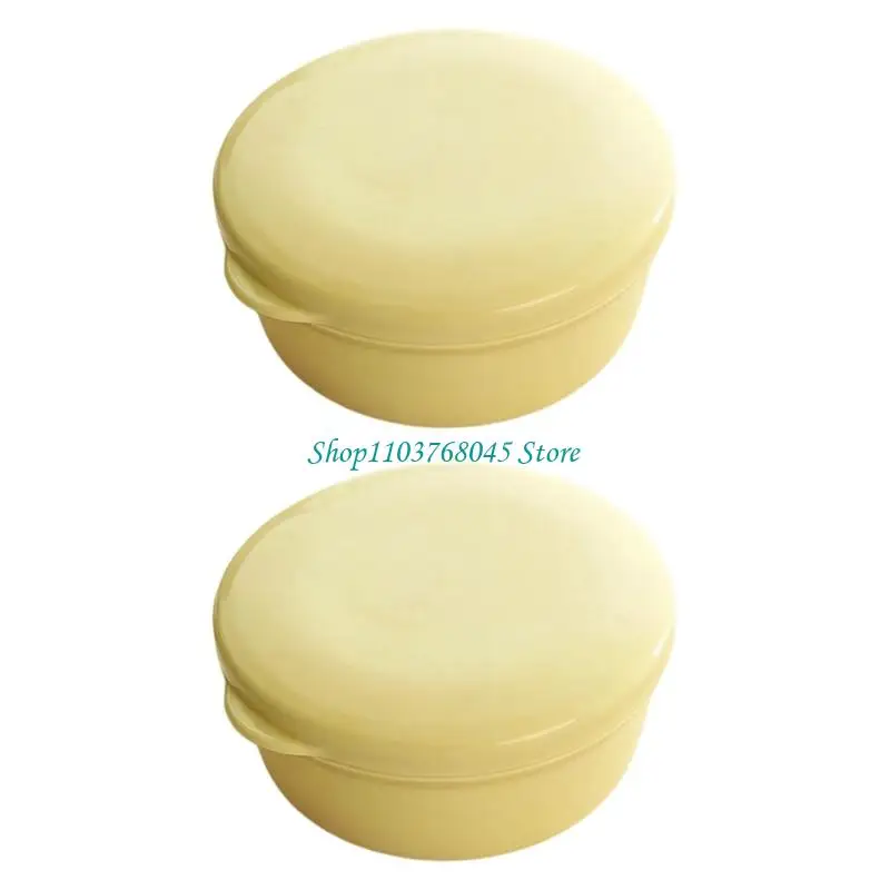 R53F 2Pcs Soap Box Leakproof Soap Container Case for Hotel HOme Bathroom Countertop
