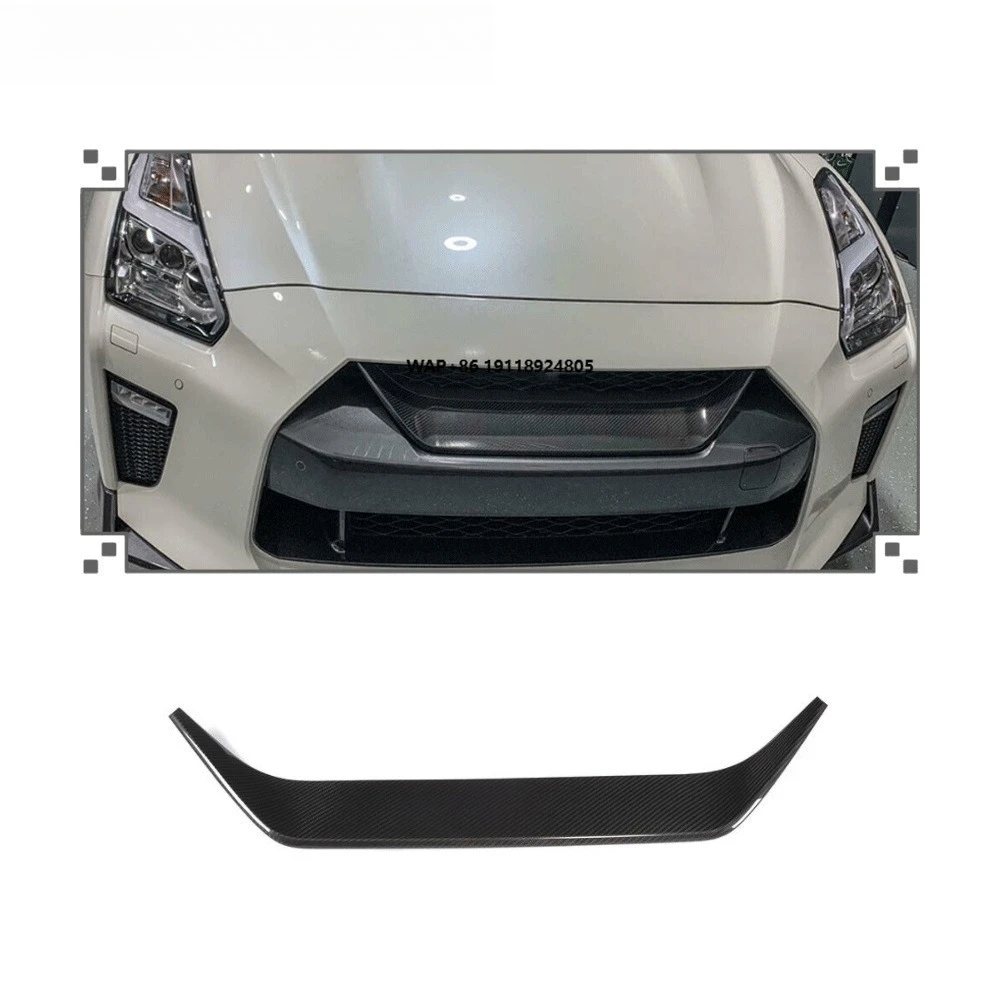 

Fits GTR R35 2017-2019 Front Bumper Grill Grille Mesh Cover DRY Carbon