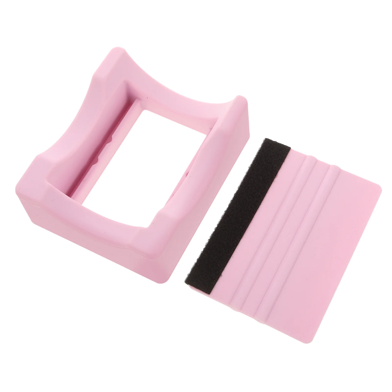 

1 set 1 Set Silicone Cup Cradle Glass Holder For Tumbler Crafts Reusable Desktop Stand With Squeegee Slot Storage Accessories