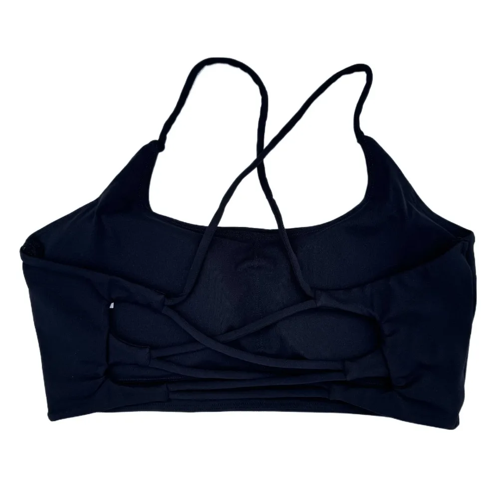 

Intimates Seamless Yoga Halter Underwear Shockproof Cross Straps Ladies Sports Bra Lingerie Wireless Gym Padded Bras Women