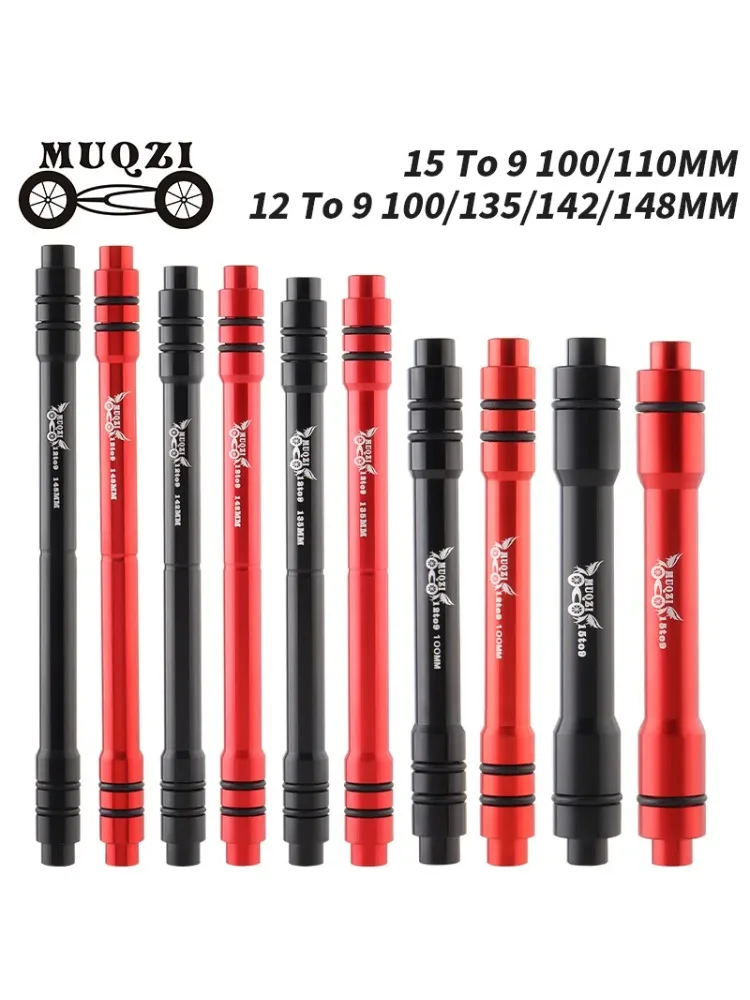 AliExpress MUQZI Thru Axle Adapter 12 to 9mm 110 135 142 148mm 15 To 9 100mm Thru Axle To Quick Release For MTB Road Bike Front Rear Wheel