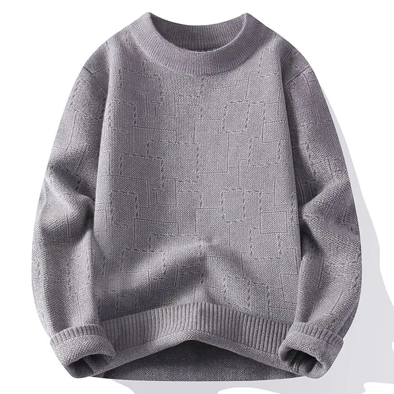 

Loose round Ne Knitwear Boys Base Layer Sweater Autumn Winter Faion High School Junior High Big Kids Hong Kong Sle