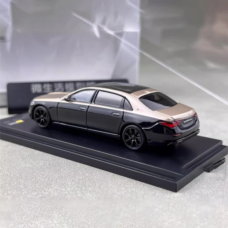 1:64 Skala Benz Maybach S-Class W223 S680 Symulacja Alloy Car Model Collection Static Display Decration Souvenir Gift Toy