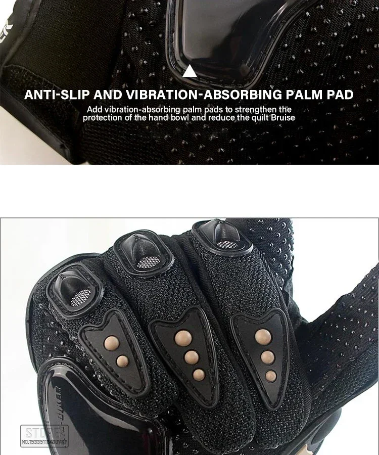 أسلوبك، مدرع. قفازات ريترو كاملة الأصابع مع حماية للمفصل وراحة اليد - رائعة وآمنة.