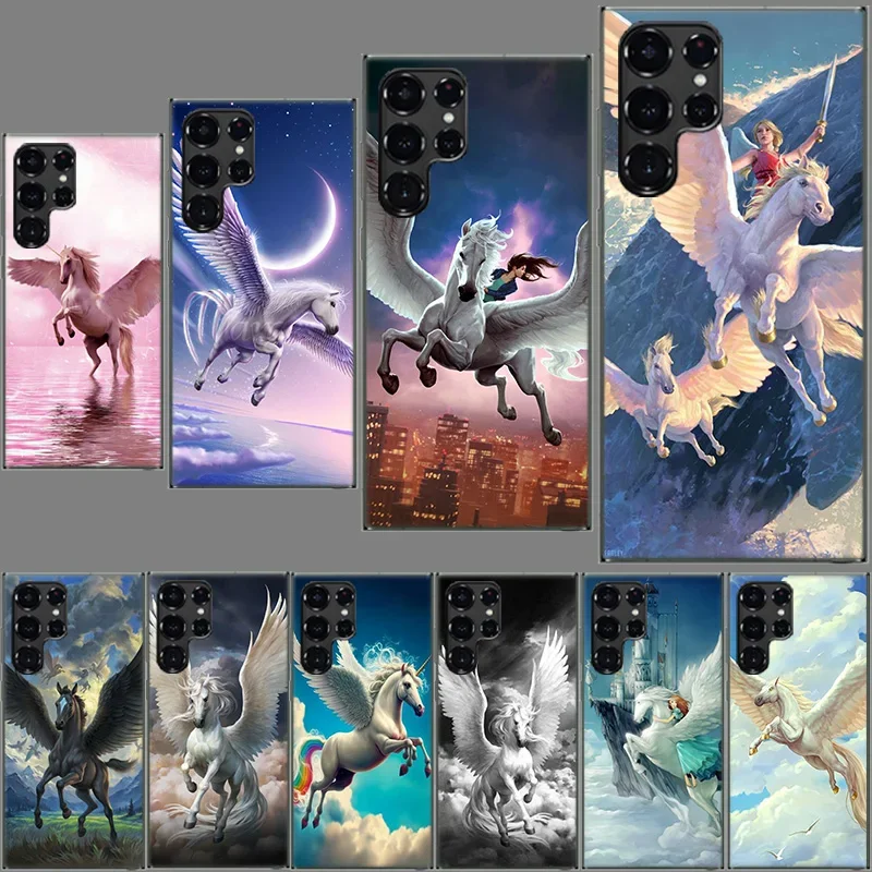 Frederik The Great Beauty Horse Clear Case for Samsung Galaxy S24 S23 S22 Ultra S21 S20 FE TPU Capa Phone Cases S10 5G S9 S8 Plu