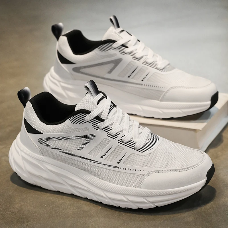 

2025 Spring and Autumn Sports Shoes Men's Travel and Leisure Shoes Breathable Mesh Running Shoes Men's Shoes