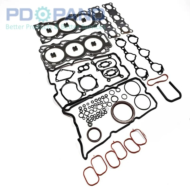 

Подходит для 4.0 V6 PATHFINDER R51 PATROL GR XTERRA N50 FRONTIER NV1500 NV2500 NV3500 экватор VQ40 VQ40DE полный комплект прокладок головки двигателя