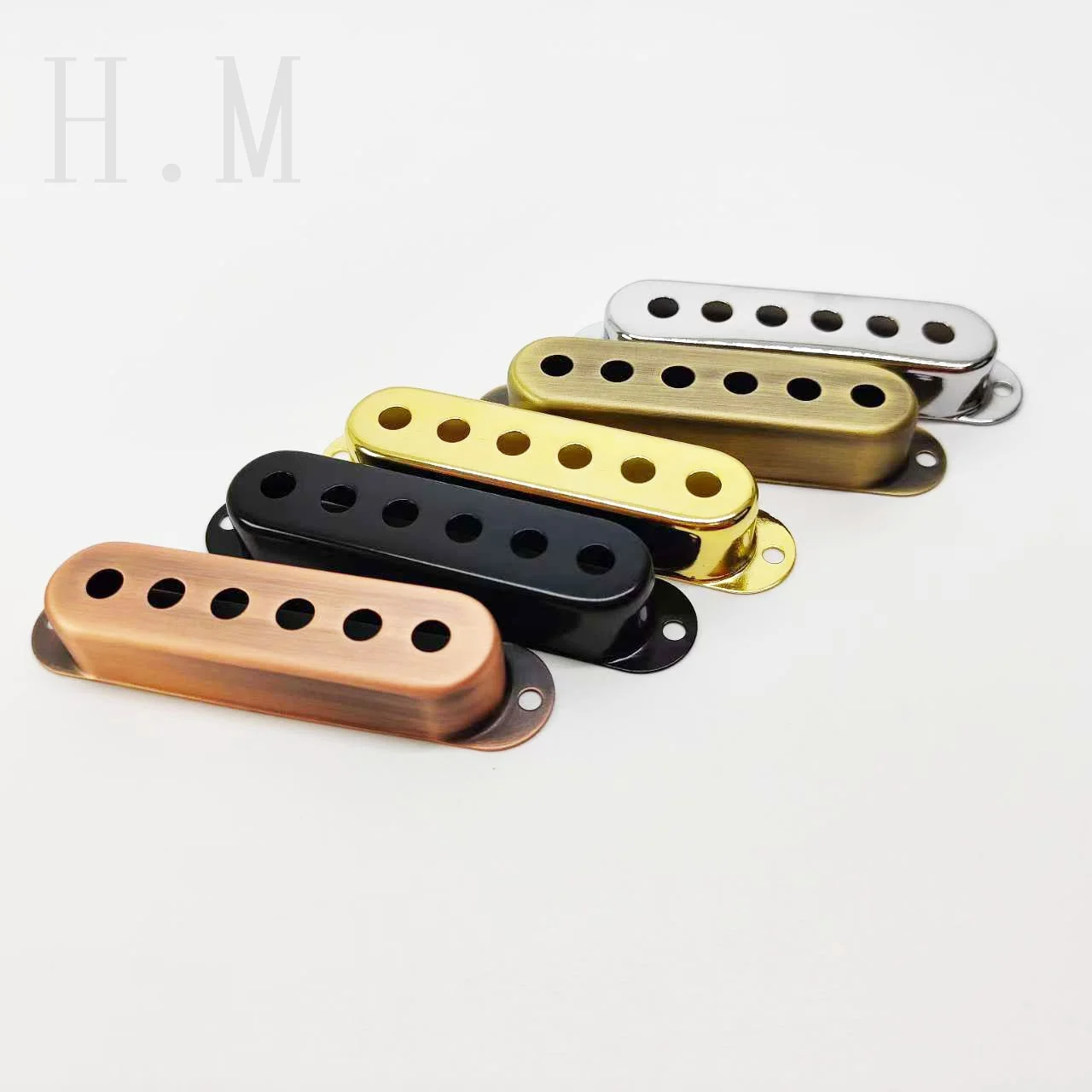 Vintage Single Coil ST Guitar Pickup Cover 2 Tone Electronic Copper material guitar accessories Parts Guitar Pickup Cover