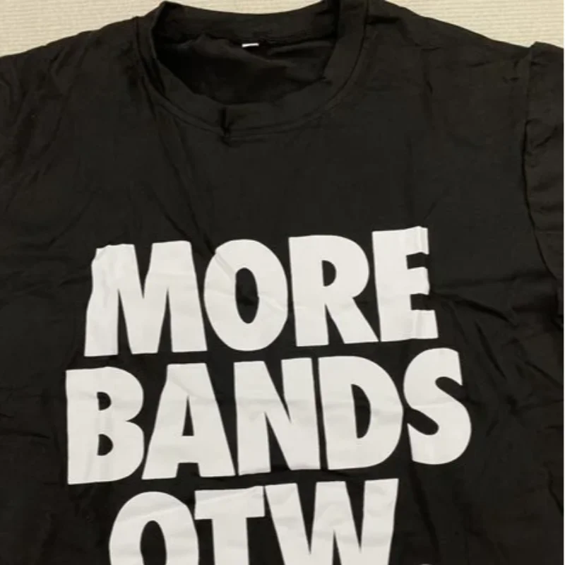 Jersey holgado con cuello redondo y estampado de letras para mujer, camisetas informales de manga corta para chica Emo, camiseta sencilla de moda urbana personalizada para verano