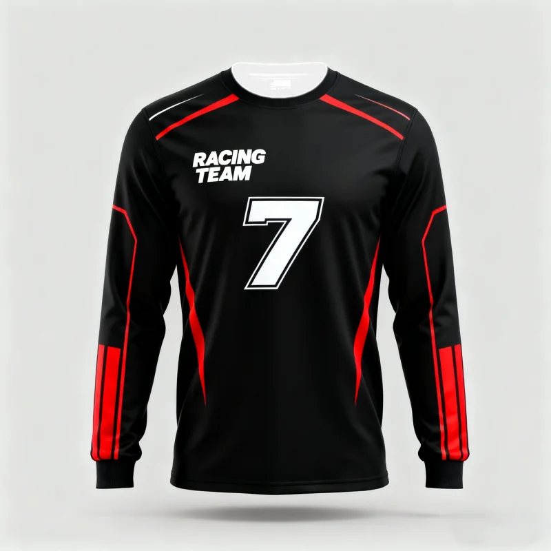 

Мужские спортивные рубашки гоночной команды с 3D-принтом и длинными рукавами, цифрами и динамическими узорами для любителей мотоциклов