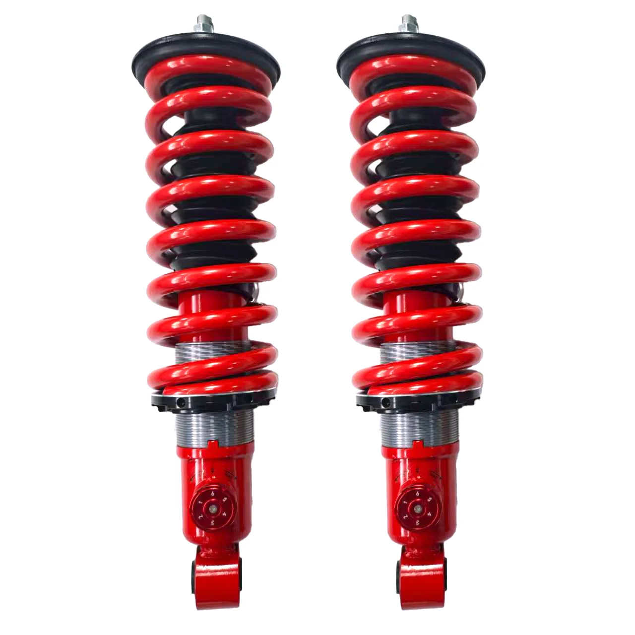 

NP300 58mm Diameter Rear And Front Adjustable Compression Oil Shock Absorber 8-Stage Red Color