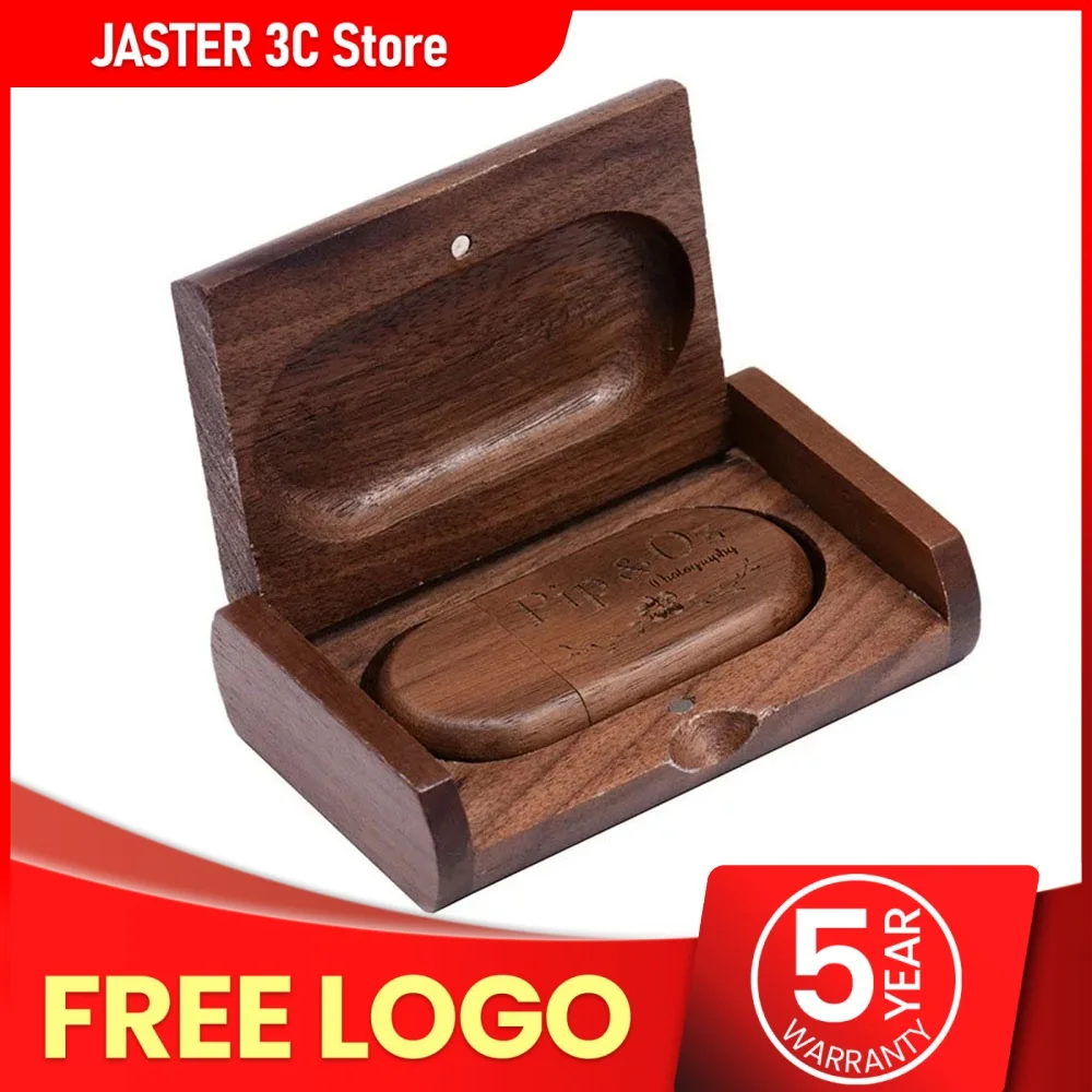 

USB-флеш-накопитель JASTER деревянный с логотипом на заказ, 8-64 Гб