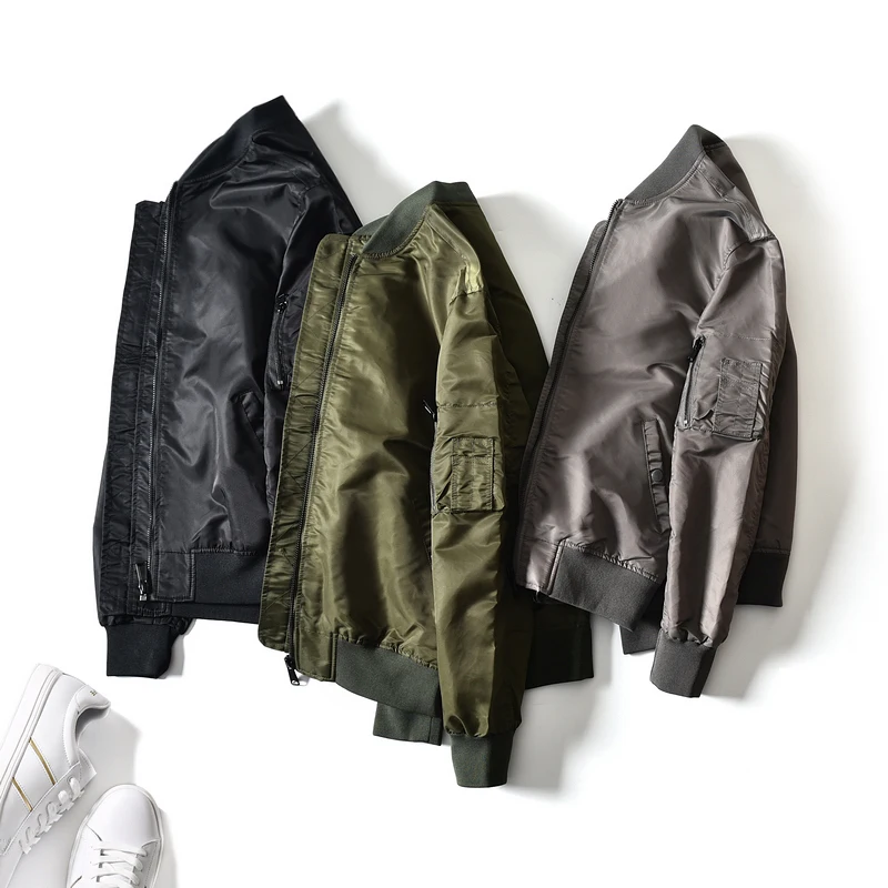 

Edition Outdoor Tee-Proof Fabric MA Classic Men's Baseball Collar Pilot Jaet Faionable Urban Sle Long Sve