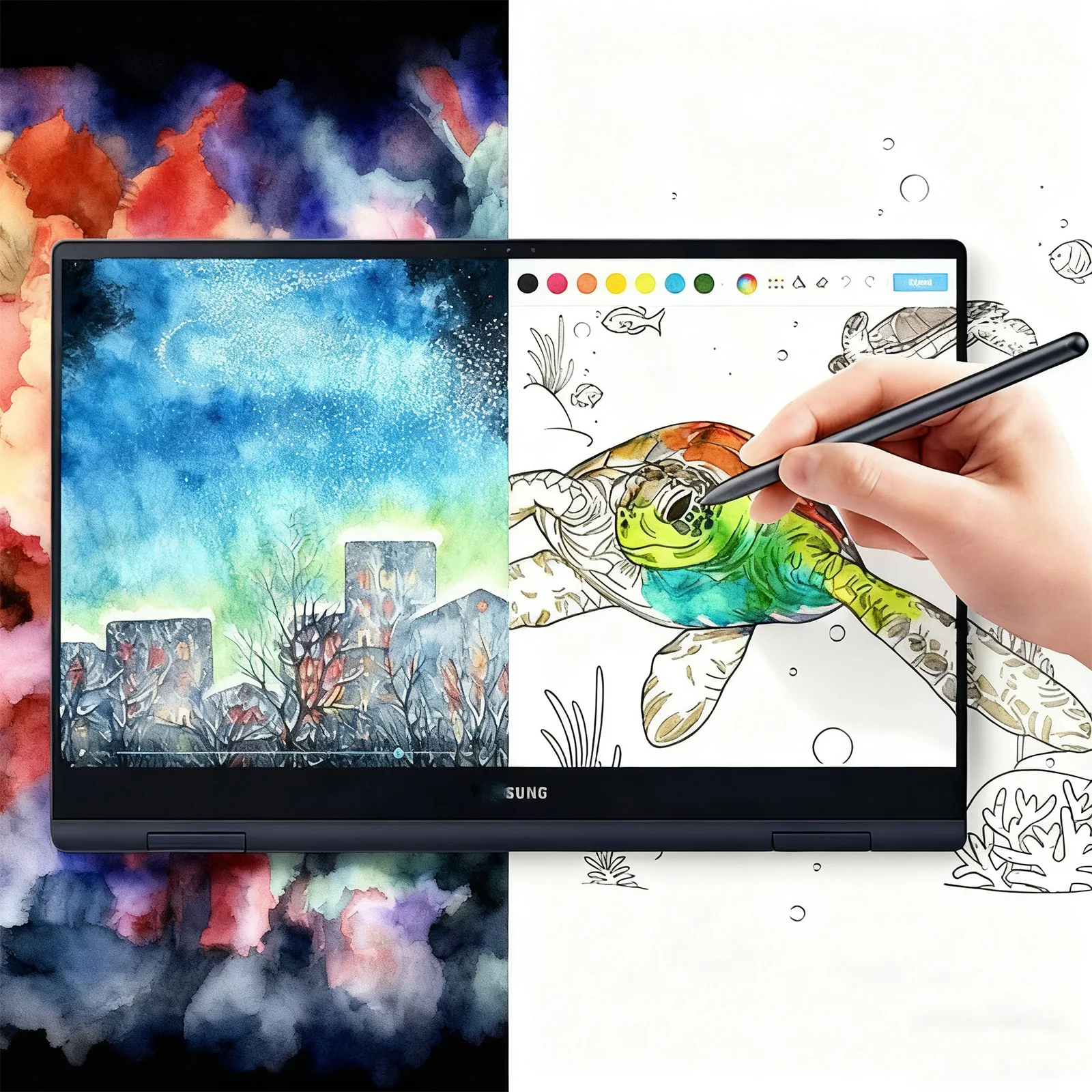 Capacitive Stylus for Samsung Galaxy Tab S10/S9/S8+  FE Ultra, Rechargeable Touch Screen Pen for Samsung Tab S7 No Bluetooth