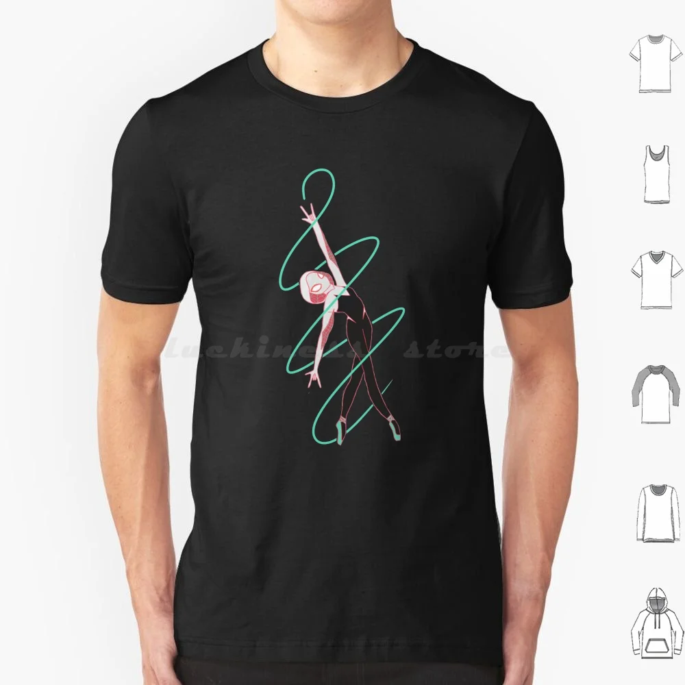 Spider Gwen T Shirt Big Size 100% Cotton Spiderverse Miles Morales Into The Spiderverse Peter Parker Comics Spider Verse Into