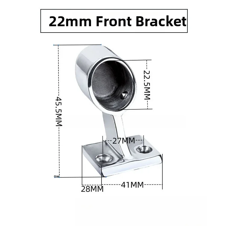 

316 Stainless Steel Hand Rail Bracket for Boat 22MM 25MM Yacht Rail Middle Front Rear Long Lasting Performance