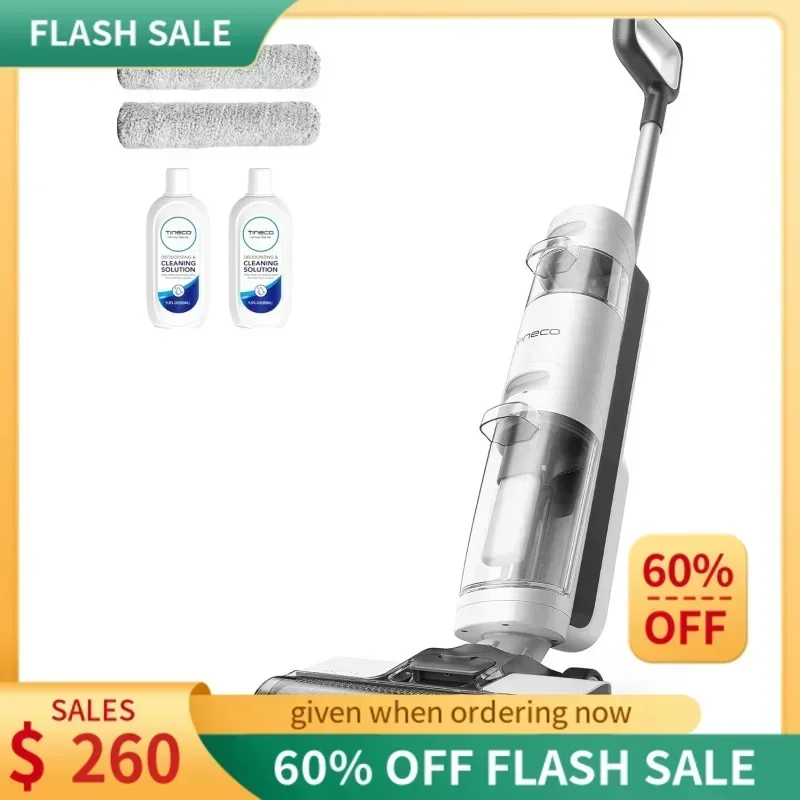 QWTTinecoes iFLOOR 3 Breeze Complete Wet Dry Vacuum เครื่องดูดฝุ่นพื้นไร้สายและซับทําความสะอาดขั้นตอนเดียวสําหรับพื้นแข็ง