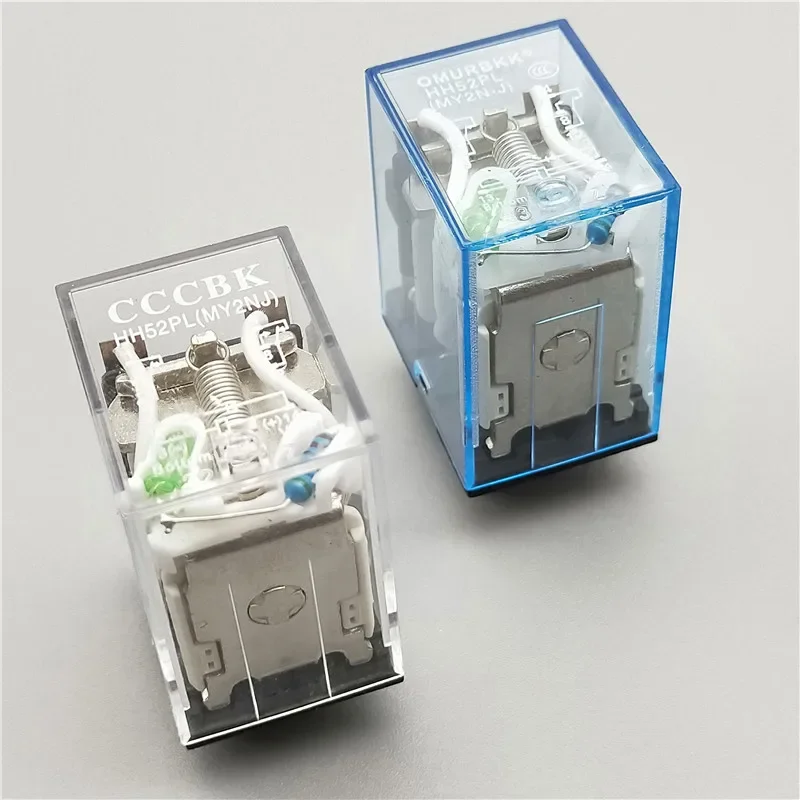MY2P HH52P MY2NJ Relay Coil General DPDT Micro Mini Electromagnetic Relay Switch with LED AC 110V 220V DC 12V 24V  36V 380V
