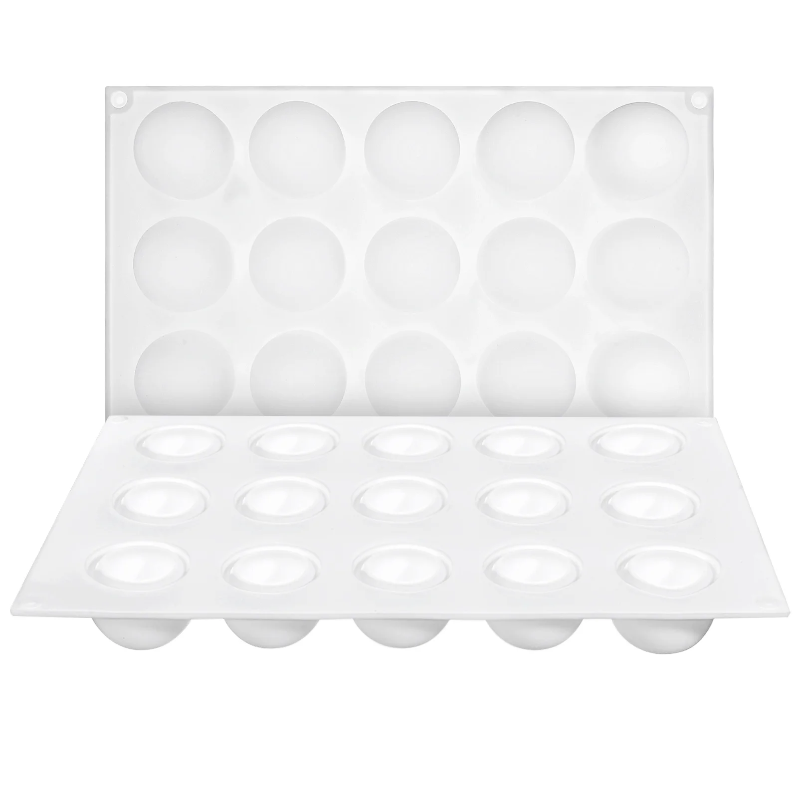 

2Pcs Mousse Mold Round Silicone Flexible Cake Dessert Sphere Chocolate Baking Accessory for Mousse Jelly Truffle Pudding