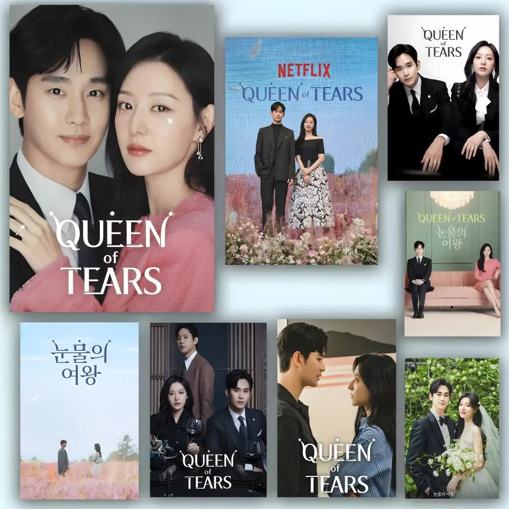 K-Drama Hit Q-Queen Of Tears Poster Fashion Art Removable Wall Poster Home Accent for Bedroom & Dorm