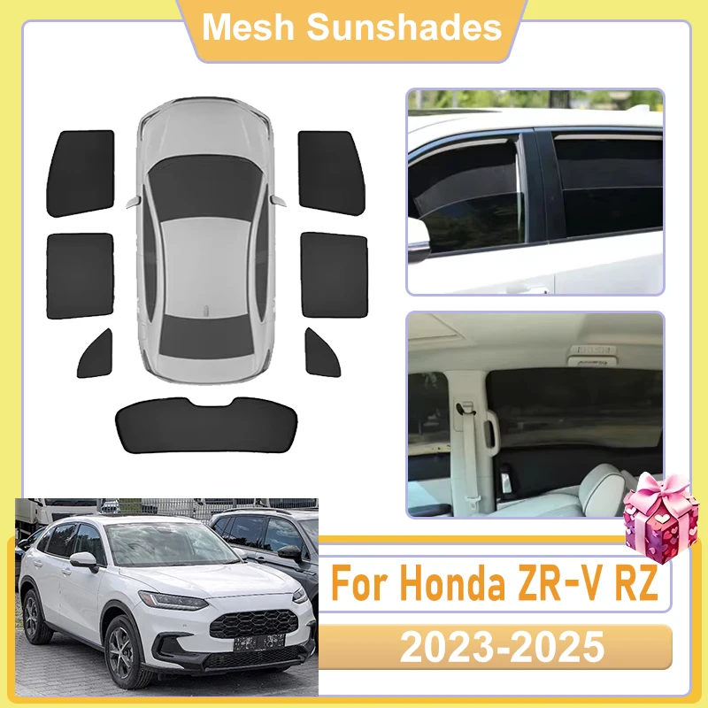 

For Honda ZR V Accessories ZR-V ZRV HR-V RZ 2023 2024 2025 Car Window Screen Sun Shade Cover Mesh light Shield Heat UV Protector