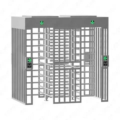 التحكم في الوصول RFID الارتفاع الكامل باب واحد الباب الدوار SUS 304 بوابة الباب الدوار الدوار