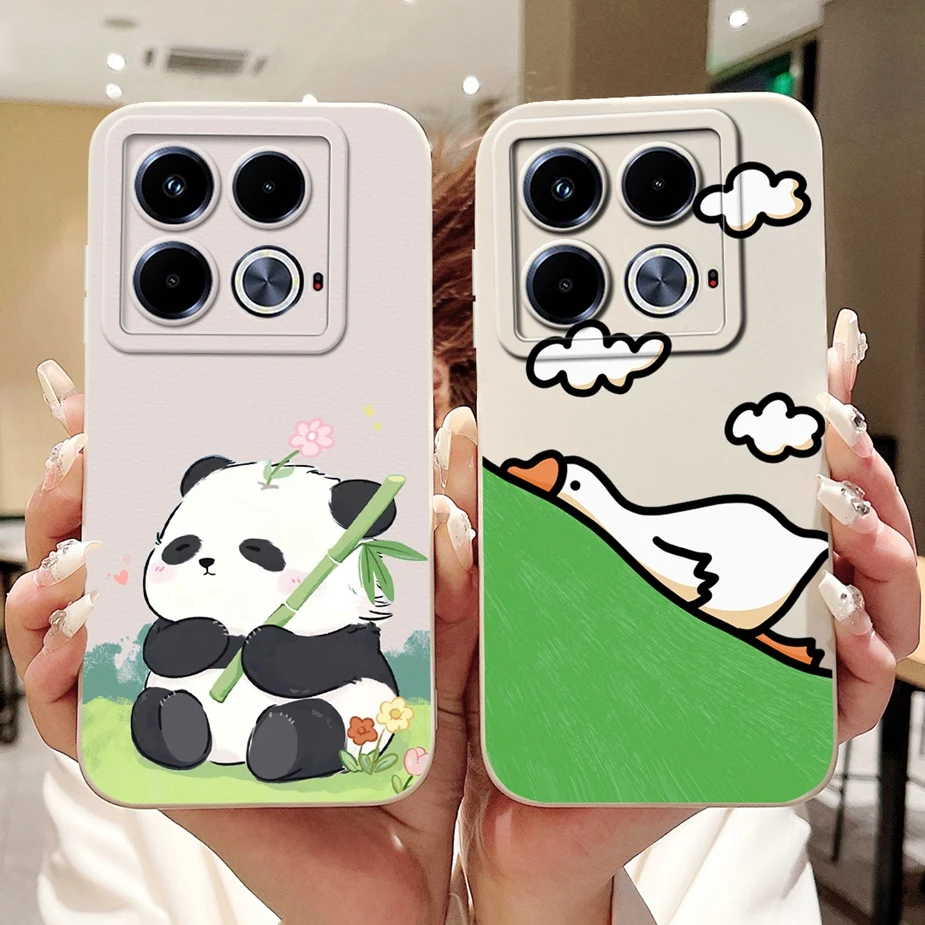 For Infinix Note 40 Pro Case X6851 Funny Cartoon Cover Full Camera Protection Shell For Infinix Note 40 Pro Plus Note40 Pro Bags