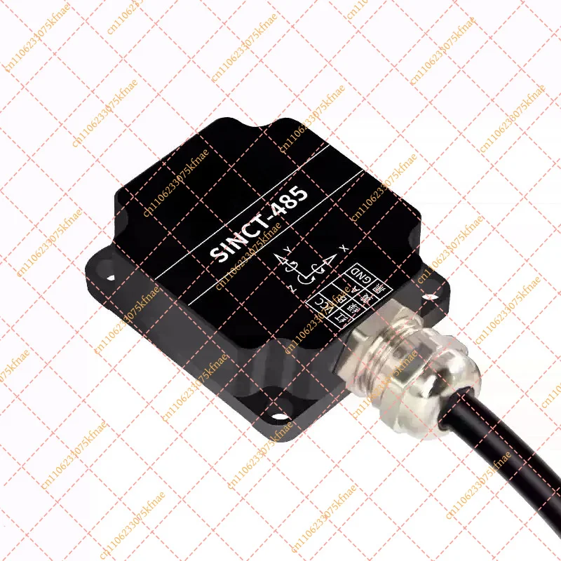 Dual Axis Tilt Sensor & Attitude Angle Meter | Modbus RTU Output, Vibration Measurement Compatible with PLC Systems
