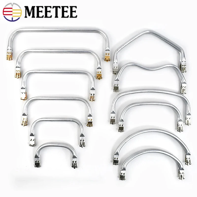 1-5Pcs Metal Kiss Clasp Purse Frame Aluminium Tube Bag Handle Wallet Frames Buckle DIY Clutch Handbag Parts Hardware Accessories