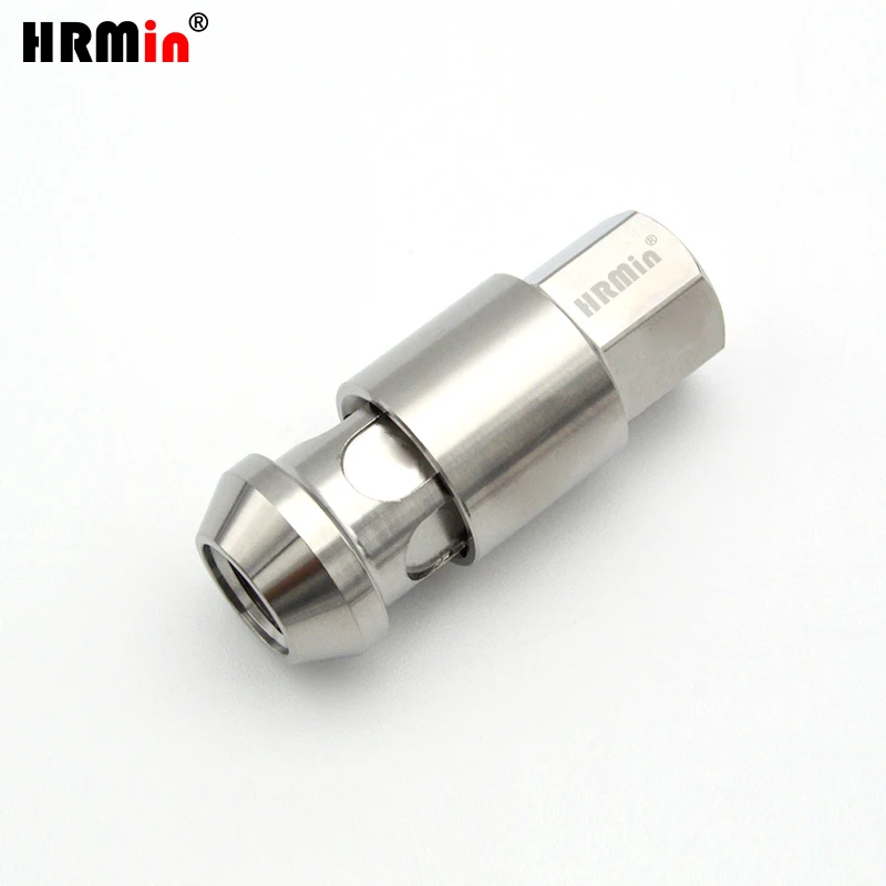 

HRMin Gr5 titanium wheel lug nut M14x1.5x35mm anti-theft lock screw cap 60 degree cone seat Close end