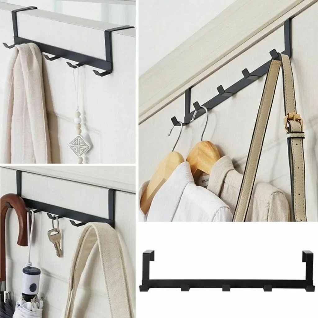 Towel Hooks 5 Wall Hooks Housekeeper on Wall Door Hanger Towel Rack Clothes Hooks for Bathroom Wall Hanger Closet Organizer