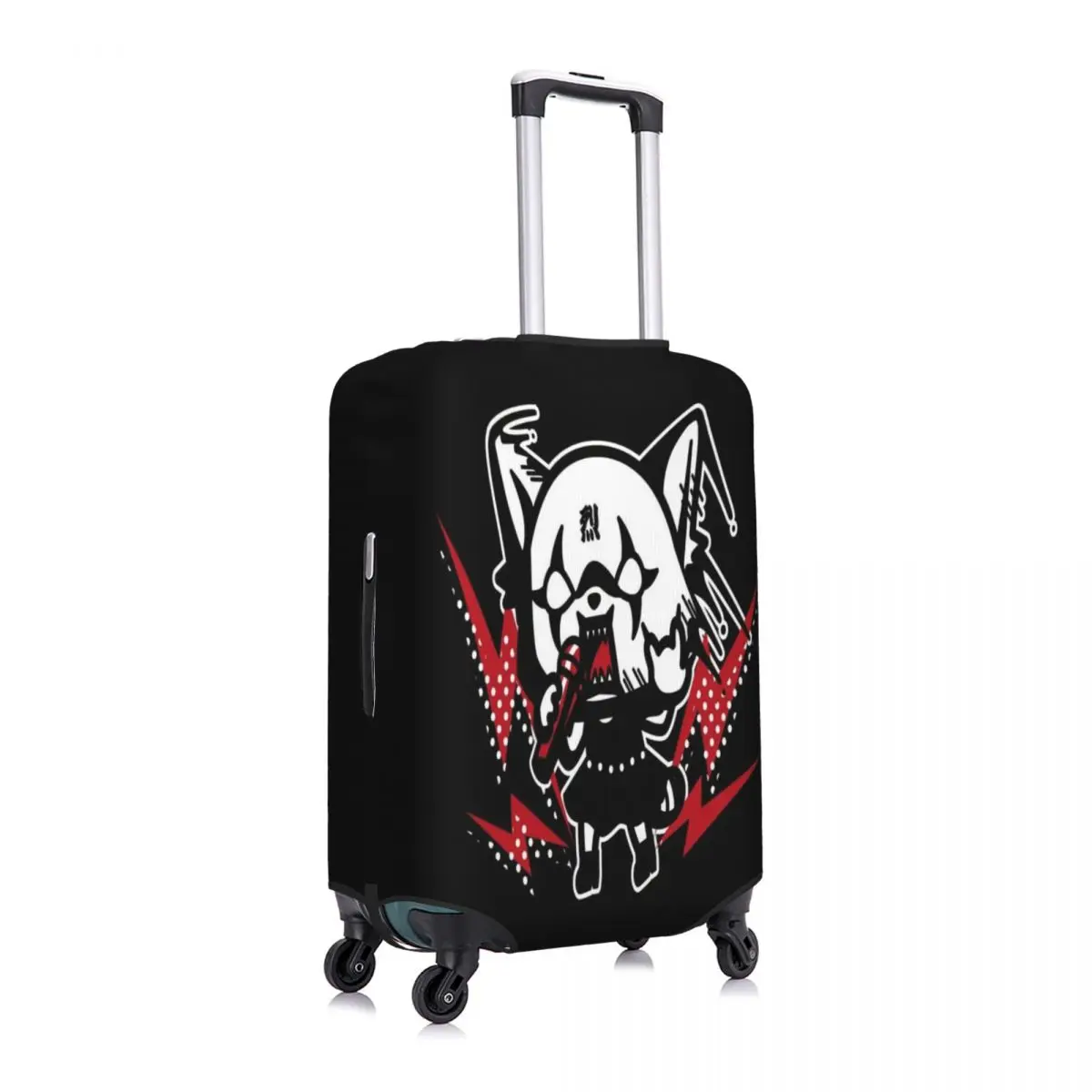 Benutzerdefinierte lustige aggressive Retsuko Cartoon Gepäckabdeckung Schutz waschbare Reisekofferabdeckungen