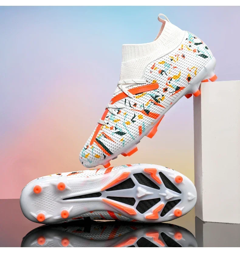 Fußballschuhe für Herren, professionelle Fußballschuhe, Outdoor-Futsal, Unisex, für Rasenplätze, atmungsaktiv, für Training und Wettkämpfe, rutschfeste Fußballschuhe für Gras. – Detail 16