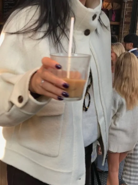 معطف صوفي من Ele Winter ort للنساء بتصميم جديد بياقة واقفة وملمس عالي الجودة ملابس خارجية عصرية Jaet #3