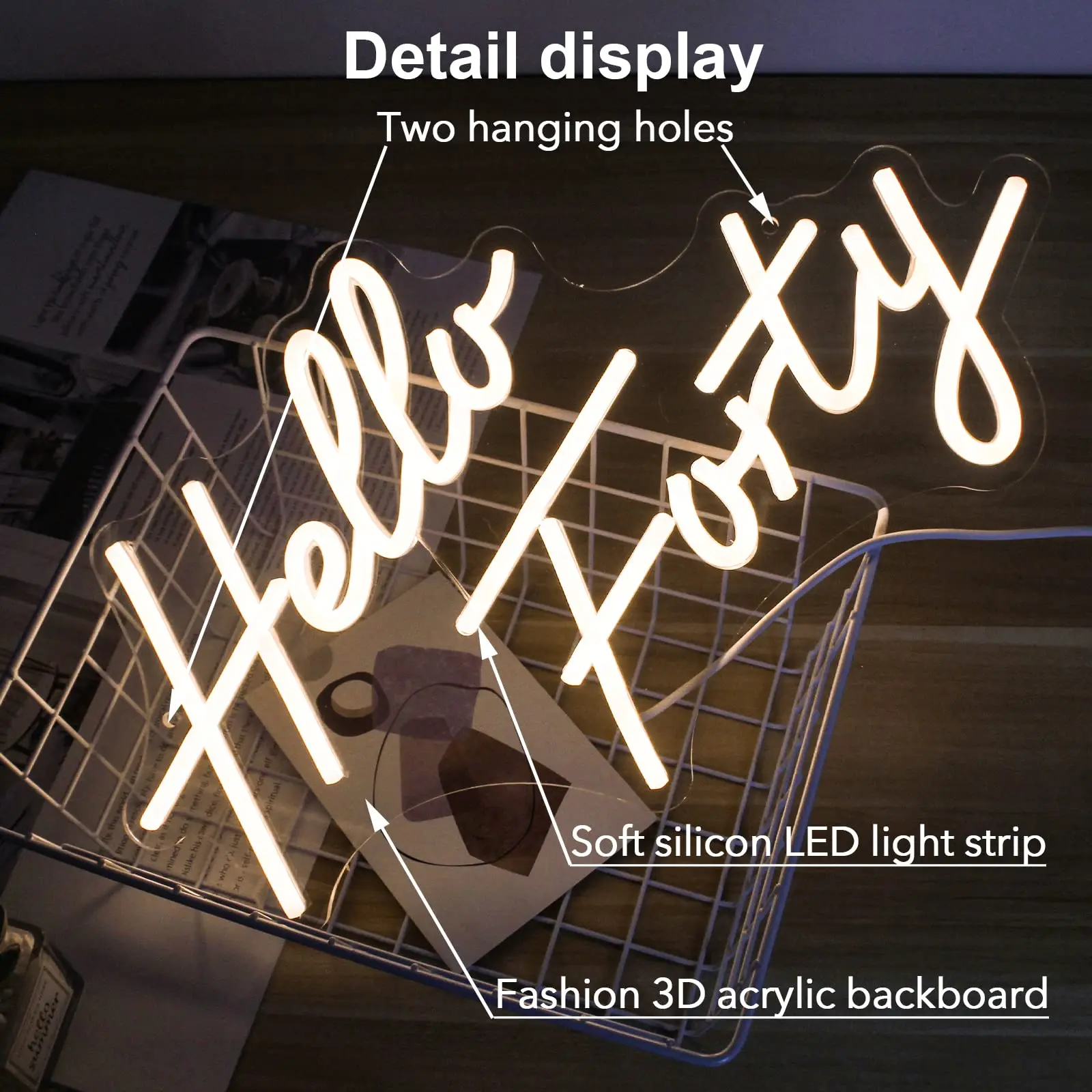 

Hello Forty Neon Sign Dimmable Neon Light For living room Home Bar Apartment Office Beauty Salon Decor 40th Birthday Gifts