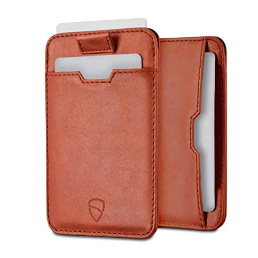 

CHELSEA Mens RFID Blocking Slim Leather Card Wallet - Minimalist Front Pocket Cardholder