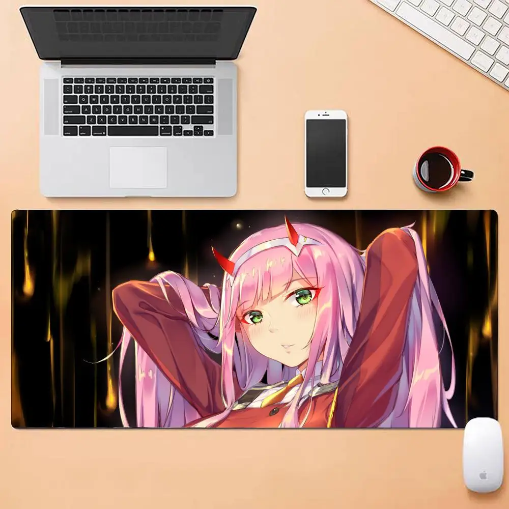 ANIME Darling In The Franxx Mauspad, mehrere Größen, groß, quadratisch, für Computer, Büro, Spiel, Tischsets, Gummi, rutschfeste Mauspads