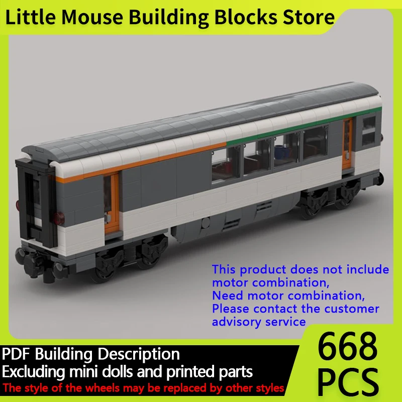 

City Car Model MOC Building Bricks BAR Corail Station Wagon Modular Technology Gifts Holiday Assemble Children Toys Suit