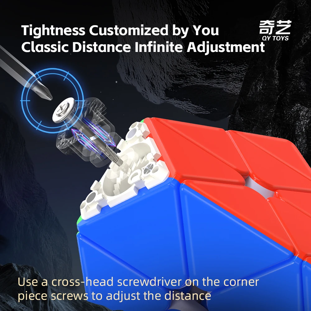 Qiyi m pro pyraminx cubo mágico ímãs cubo mágico profissional stickerless cubo quebra-cabeça brinquedos crianças presente cubo mágico