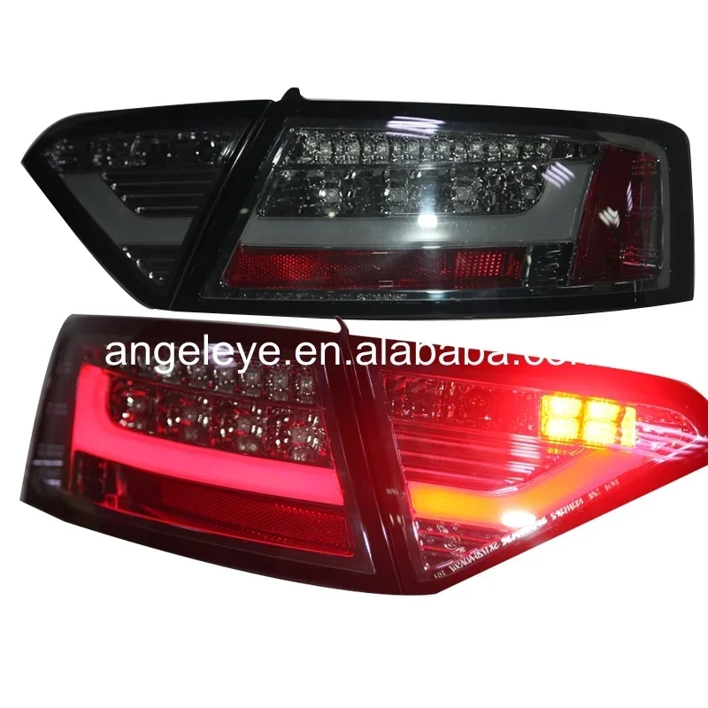 For AUDI A5 Rear Lights Strip LED Taillights 2007 to 2009 year Smoke Black Color SN